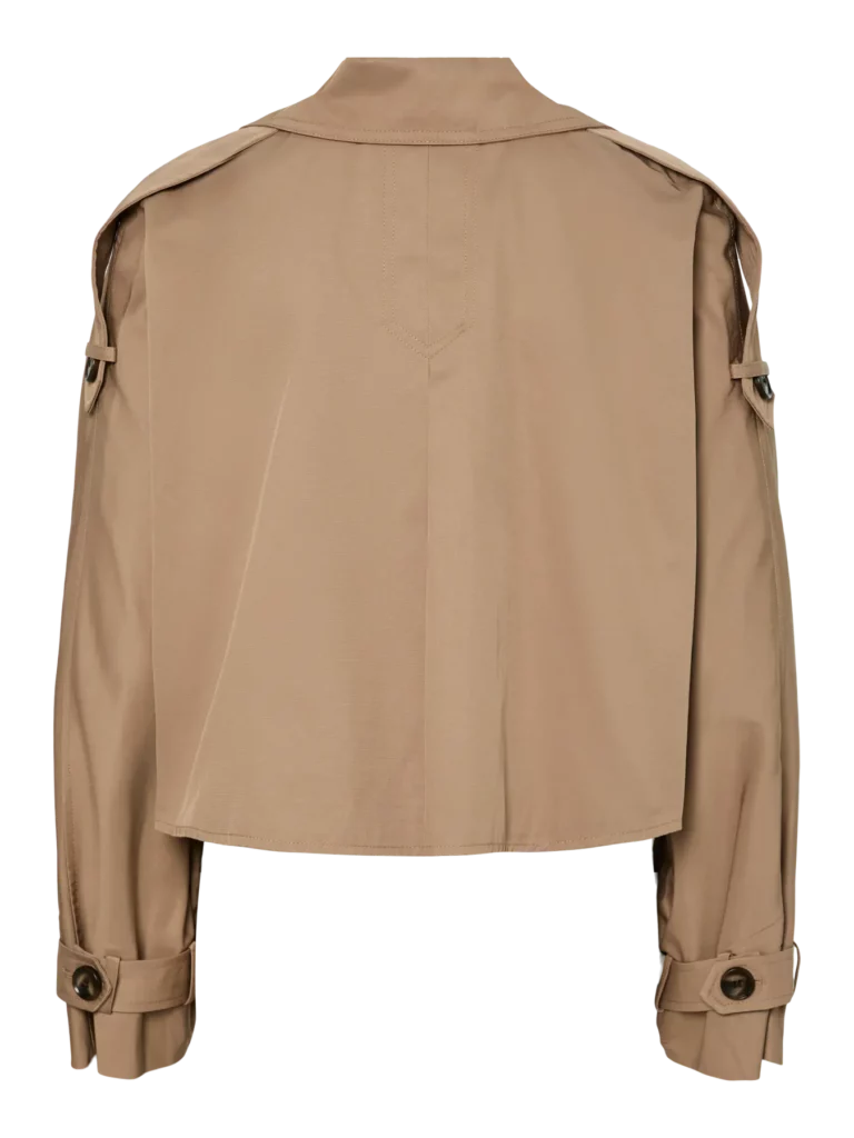 YASEMIRA LS short trenchcoat - silver mink