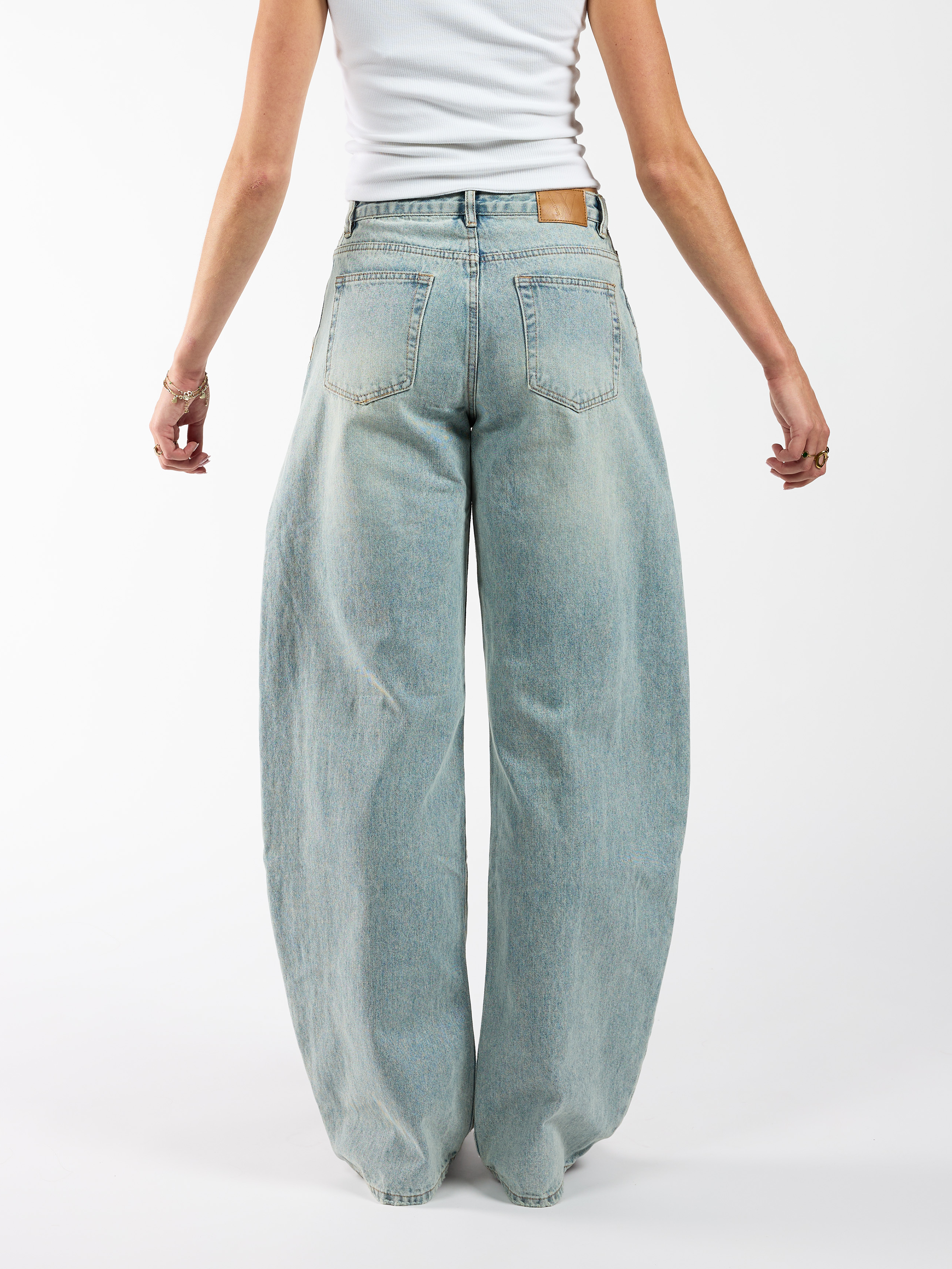 Rae Balloon Jeans | Mid-waist | Vintage blue | Tall