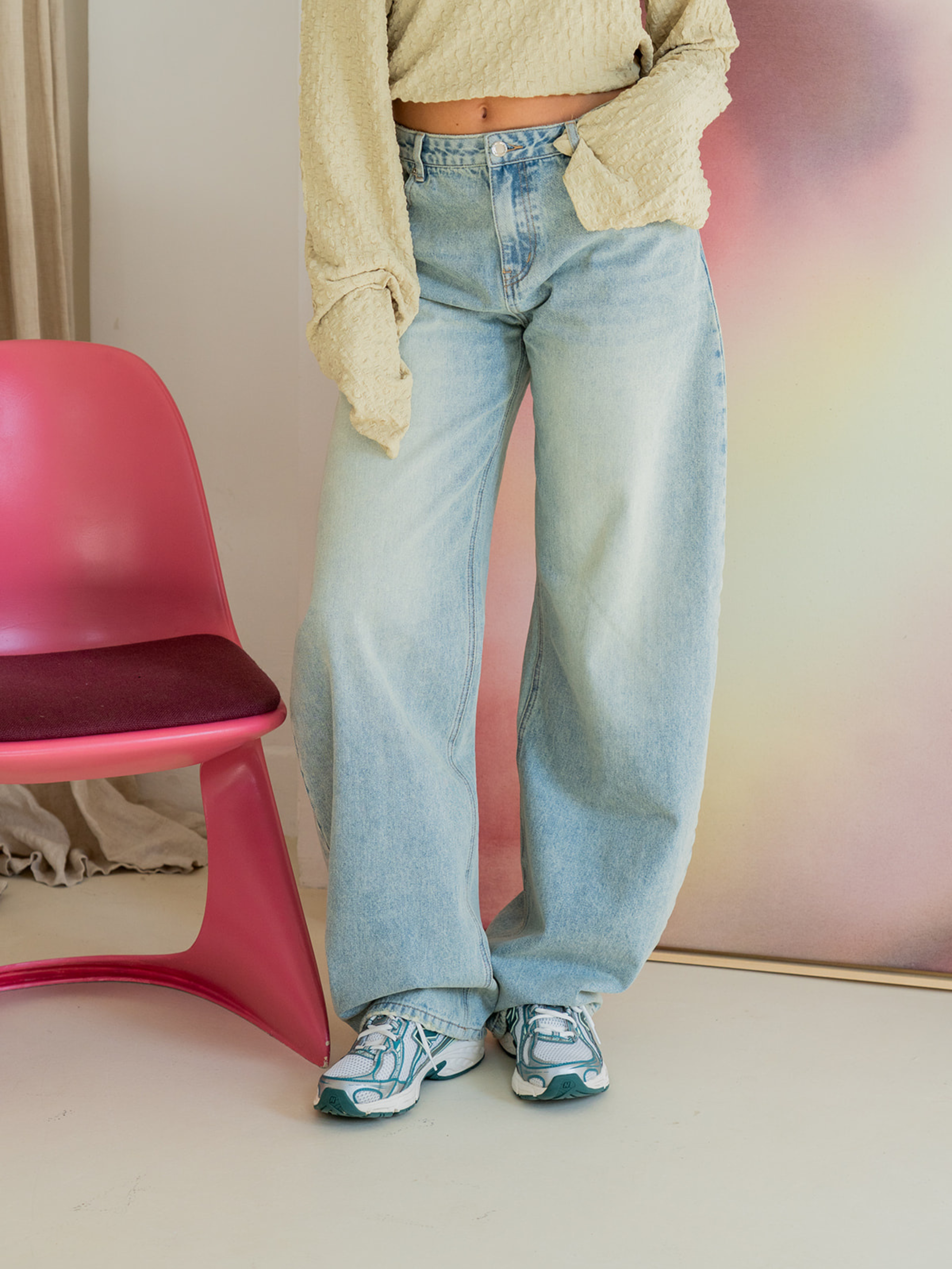 Rae Balloon Jeans | Mid-waist | Vintage blue | Tall