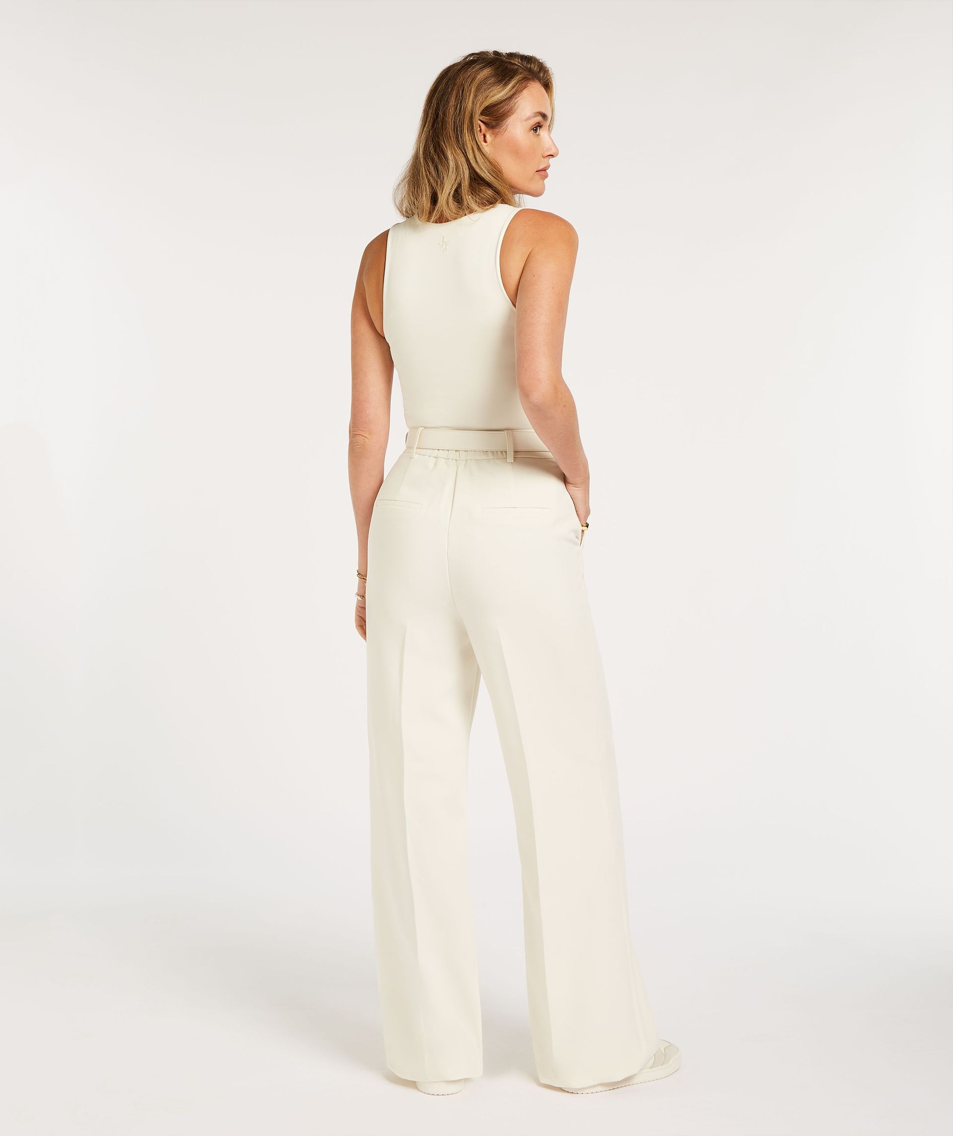 Josh V – Kate wide leg pantalon – creme white