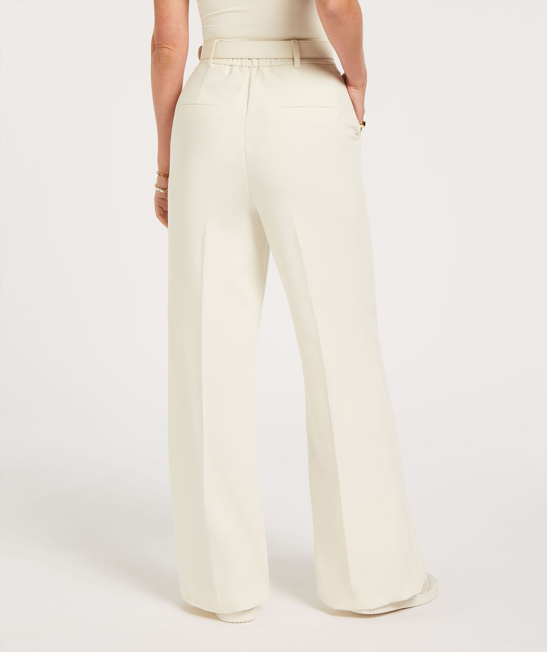 Josh V – Kate wide leg pantalon – creme white