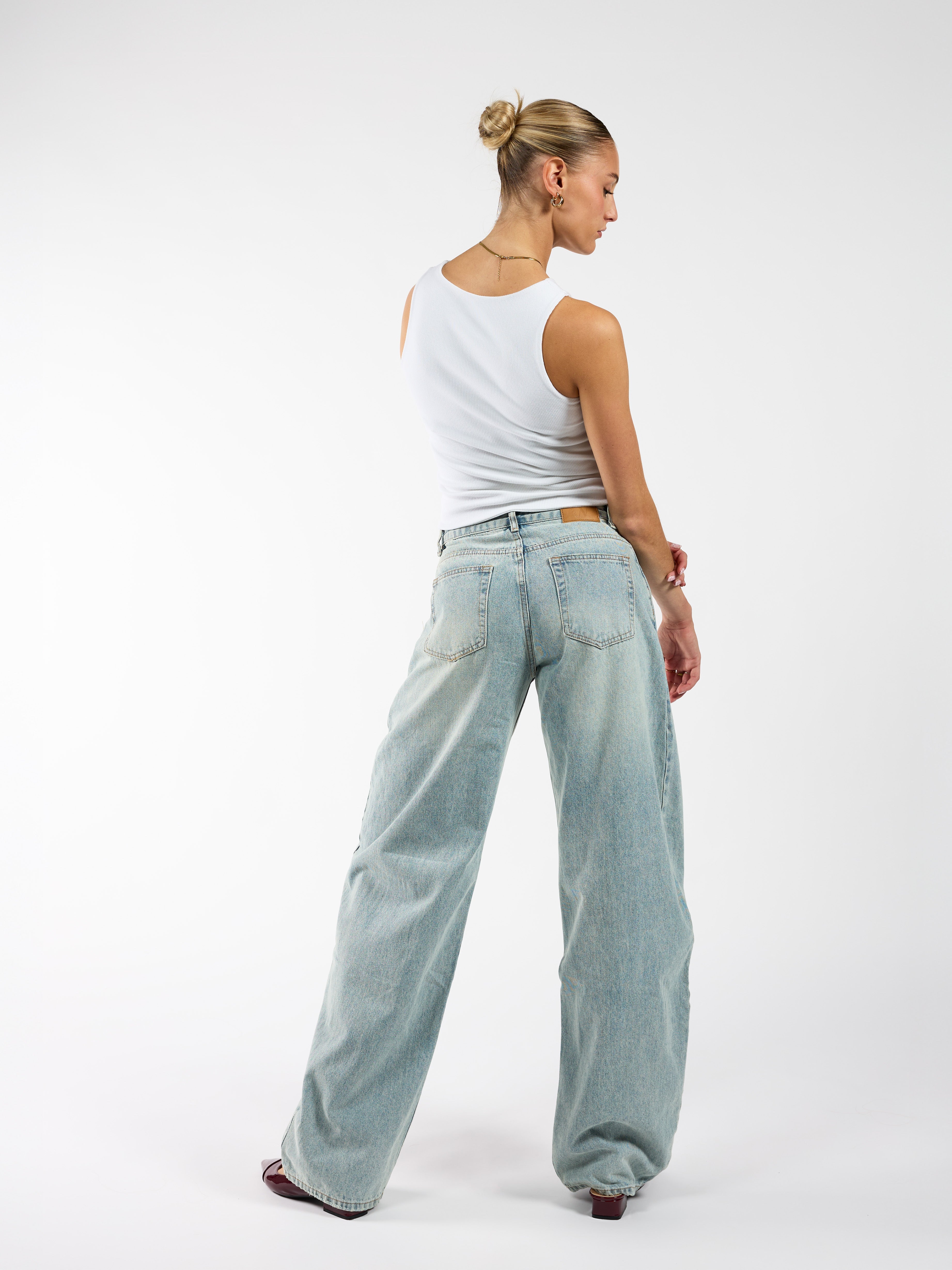 Rae Balloon Jeans | Mid-waist | Vintage blue | Tall