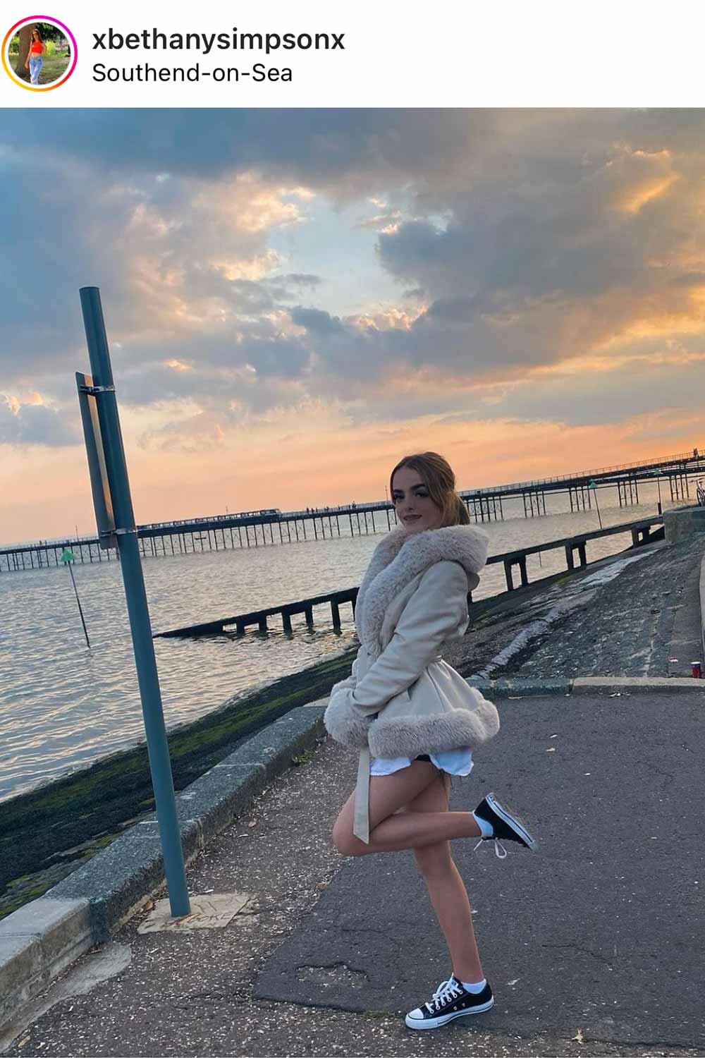 Faux Leather Faux Fur Belted Jacket Cream